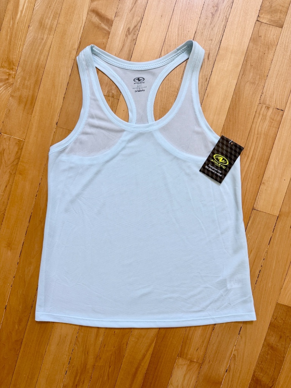 Athletic Works Pale Blue Racerback Workout Tank XS